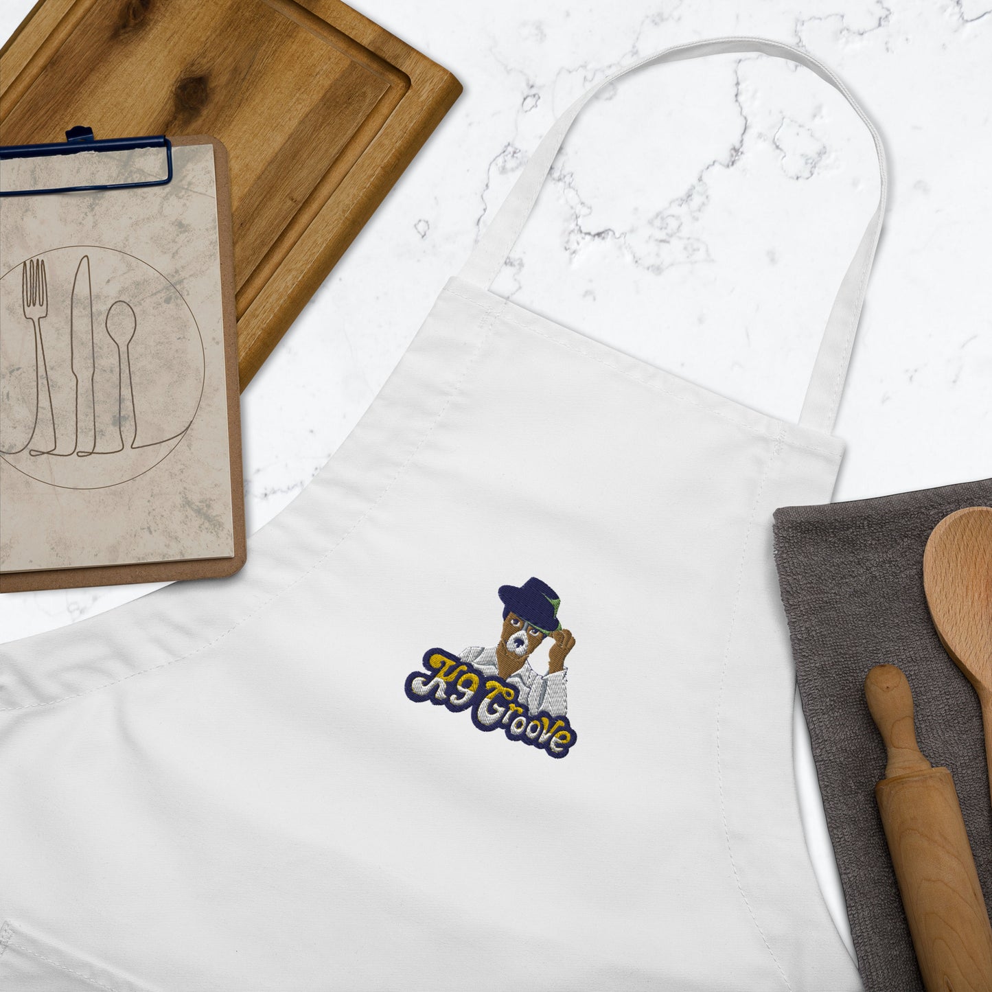 Embroidered Apron